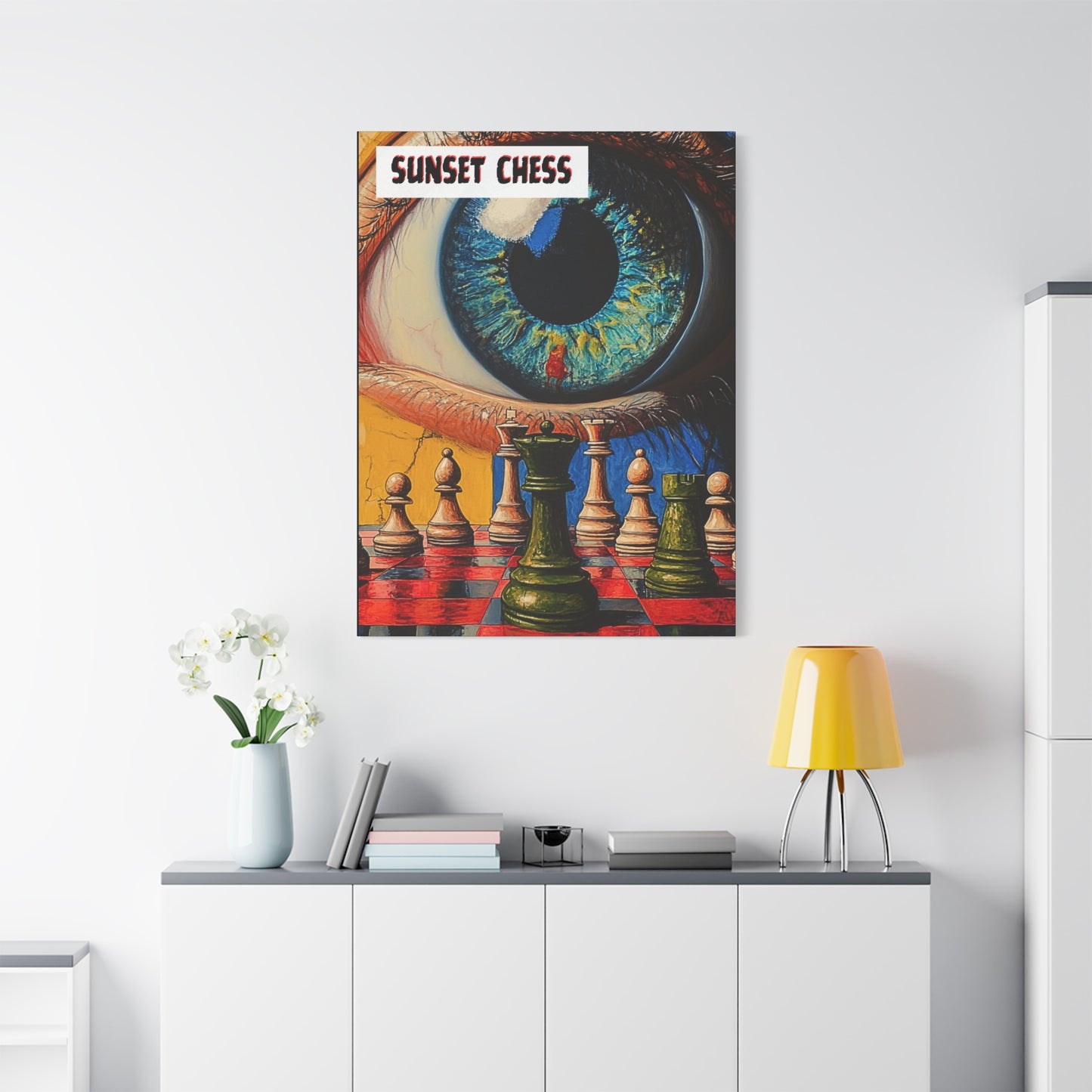 Apple of My Eye - Canvas Chess Print 36"x48"