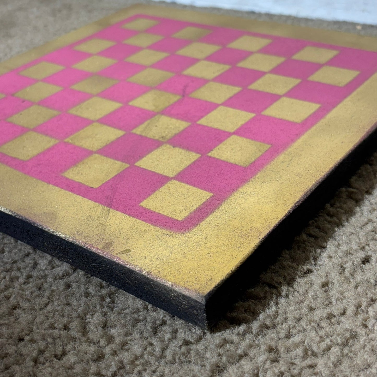 Pink Gold - Painted Chess Board