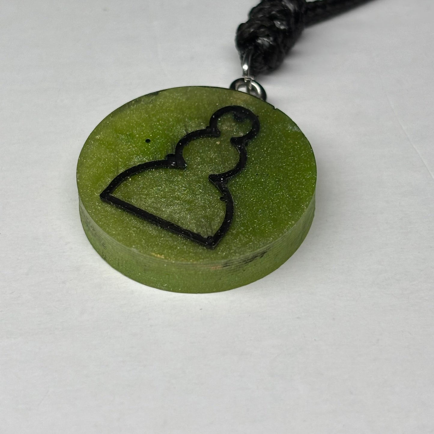Supreme Green - Handmade Resin Chess Necklace
