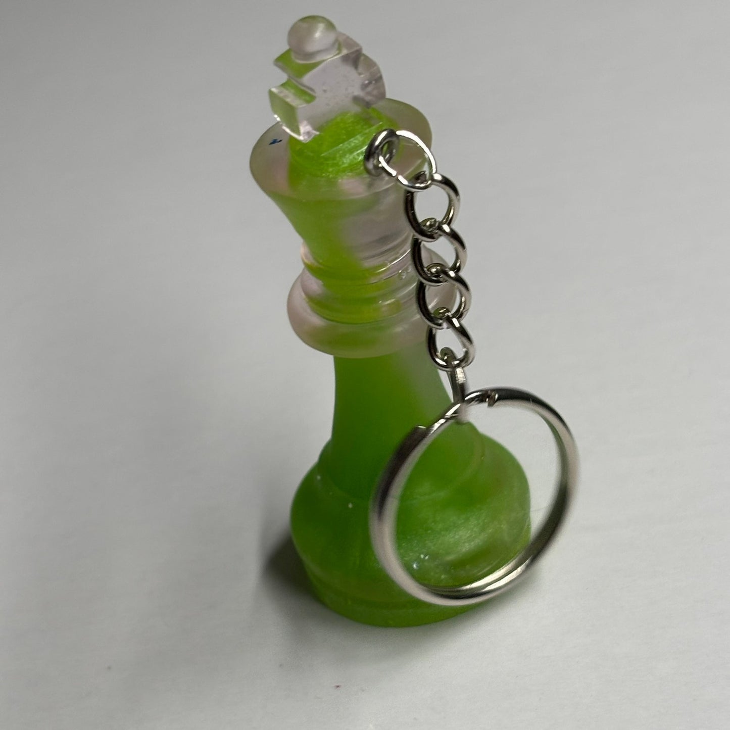 Green Flow King - Handmade Resin Keychain