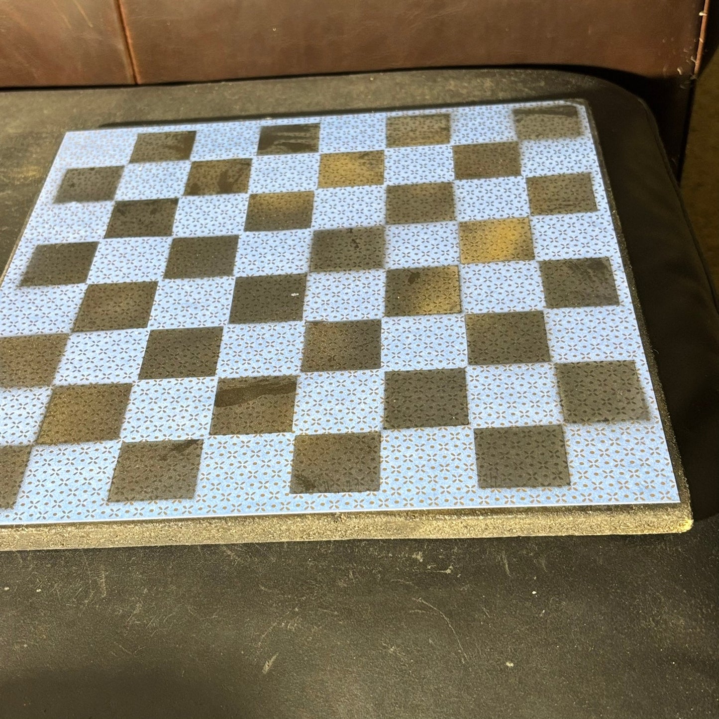 Blue Black - Scrapbook Chess Board
