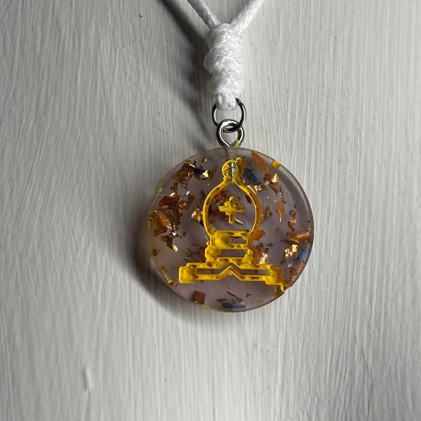 Royalty Bishop - Handmade Resin Chess Necklace