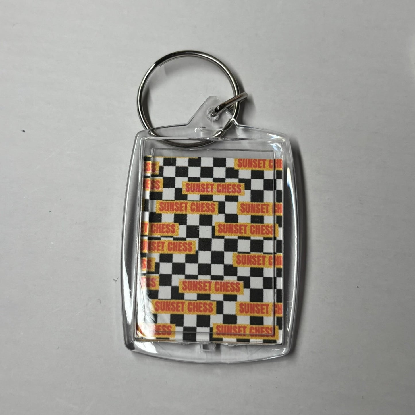 The Dark Eye - Sunset Chess Photo Keychain