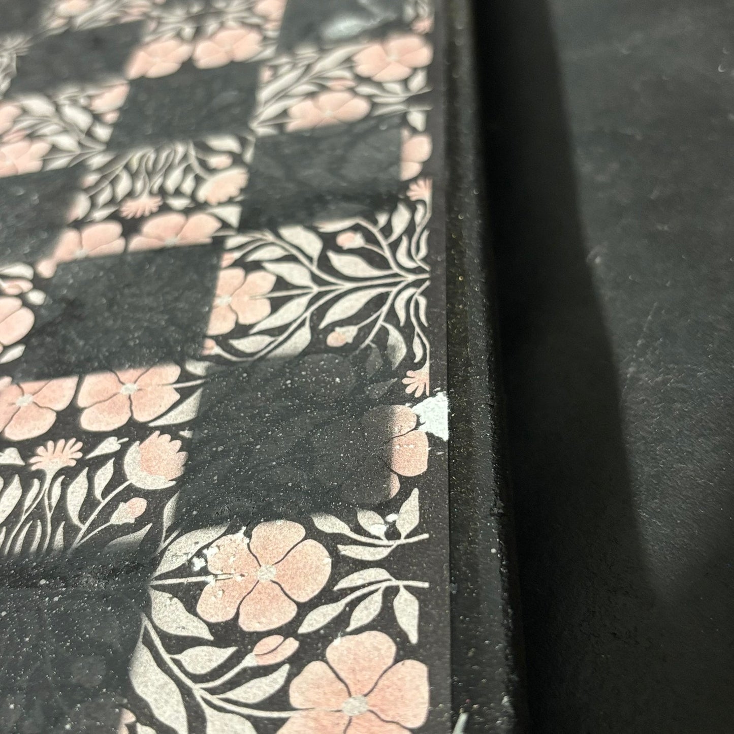 Vintage Chrome Mist - Scrapbook Chess Board