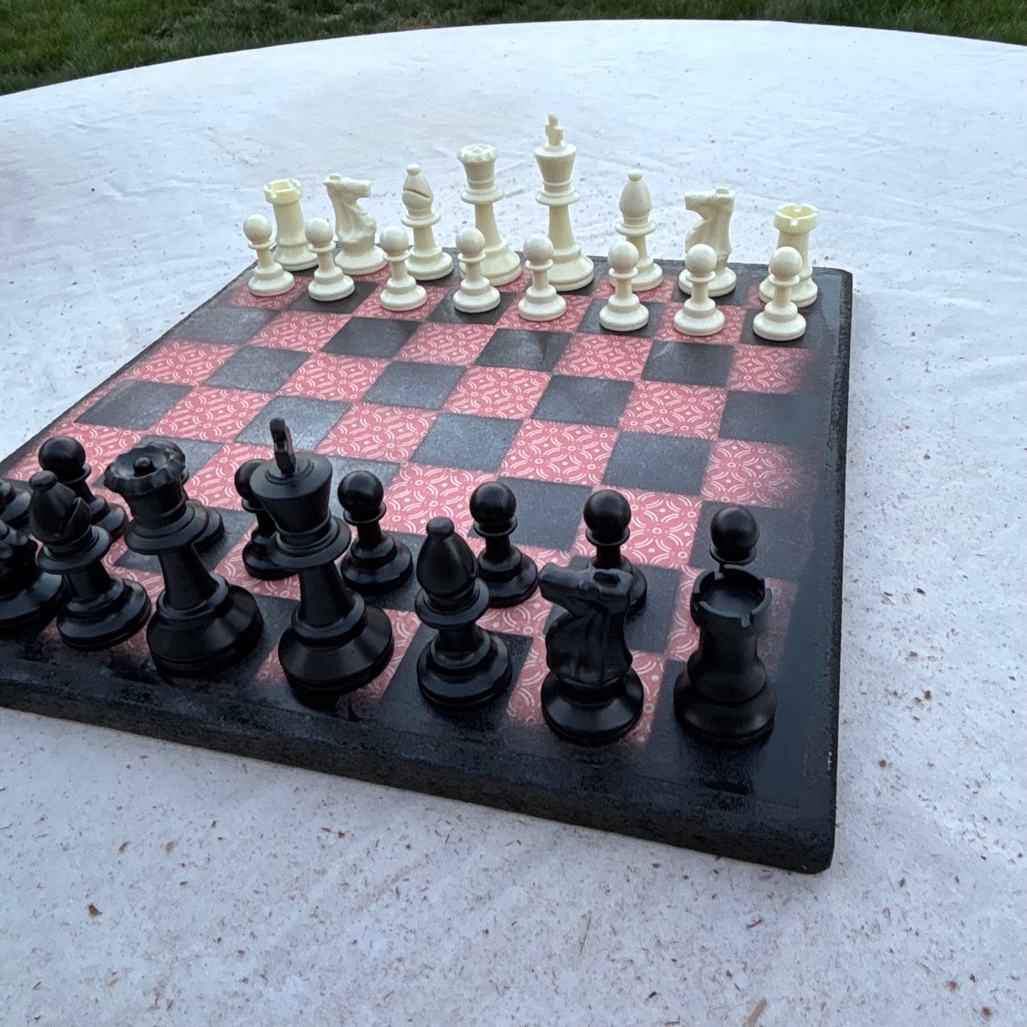 Vintage Red - Scrapbook Chess Set