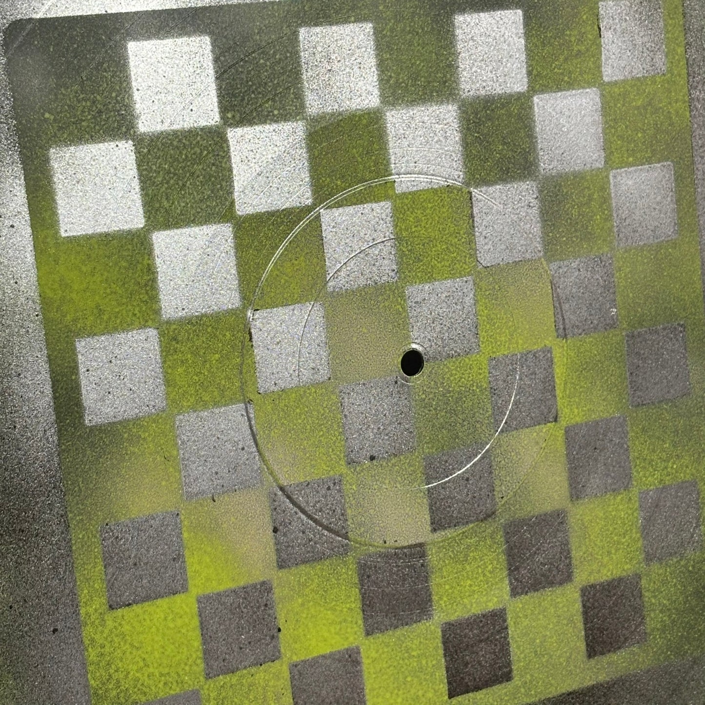 Peachy Green Chrome - Vinyl Chess Board