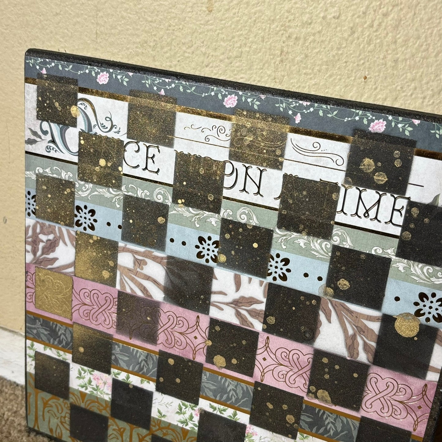 Splendid Collage - Scrapbook Chess Board