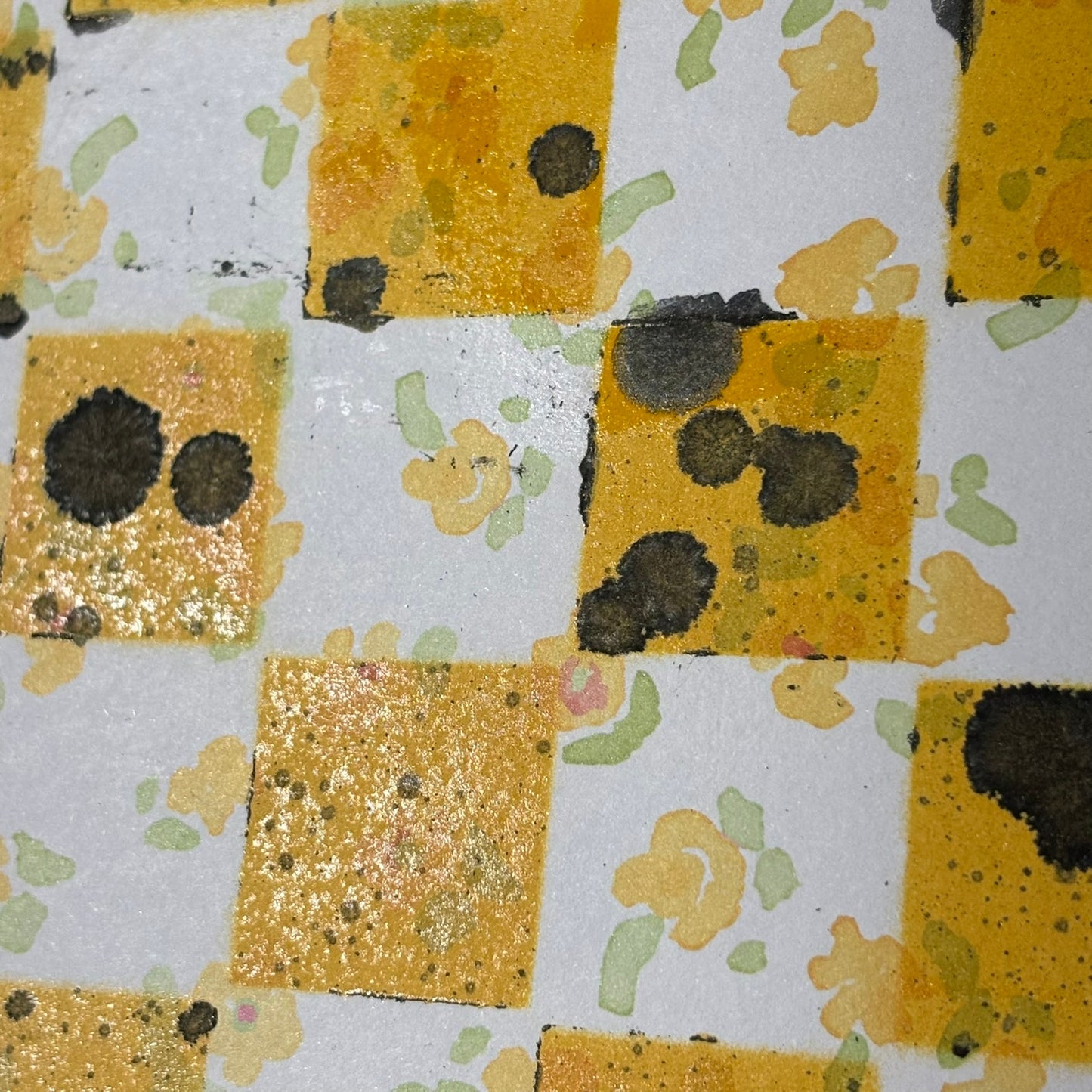 Sunset Yellow - Scrapbook Chess Board