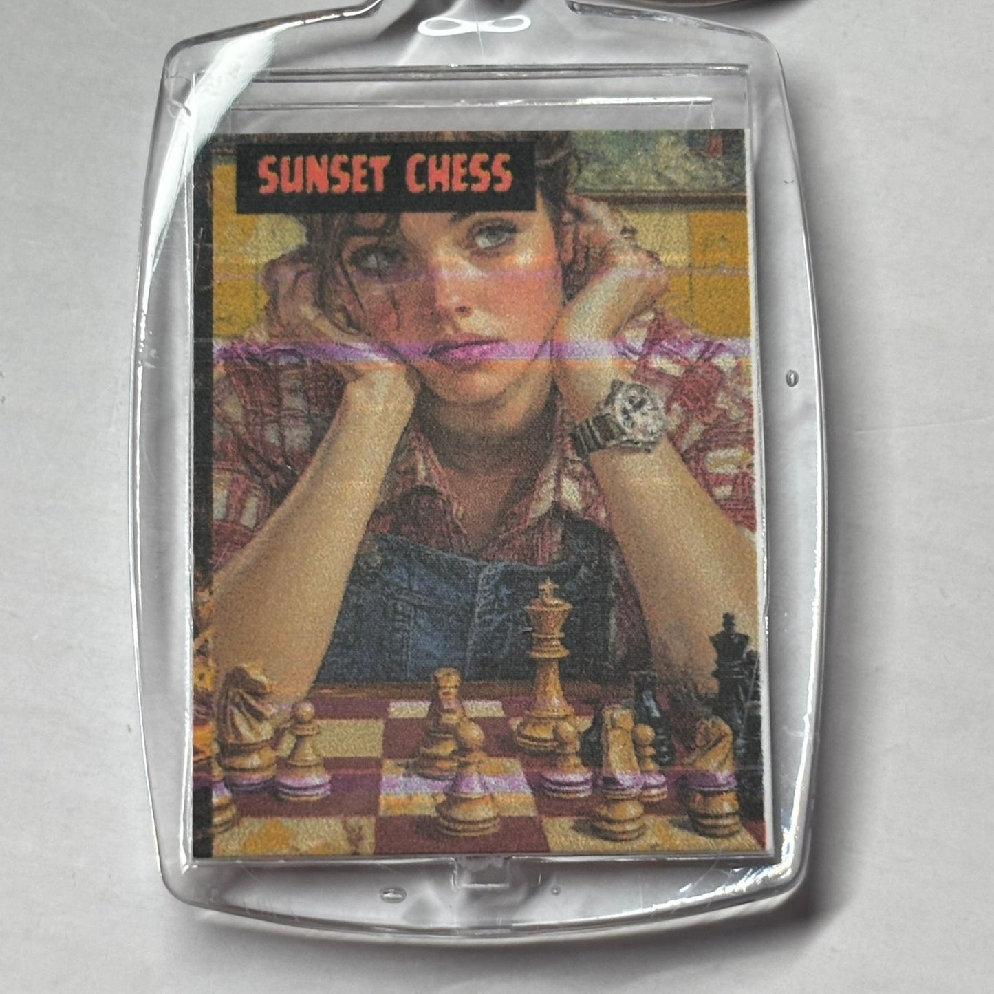 Daydreaming - Chess  Photo Keychain