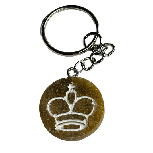 Brown King - Handmade Resin Keychain