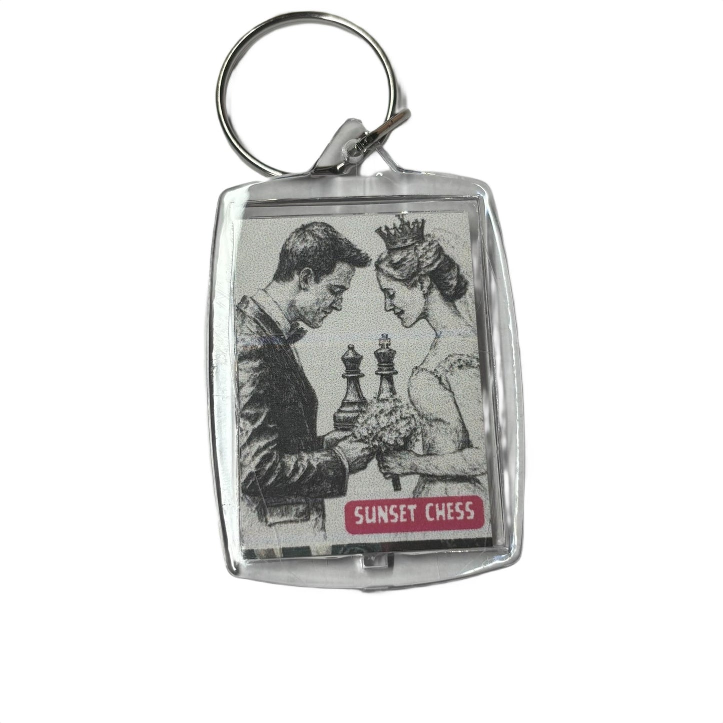 Chess Love - Chess  Photo Keychain