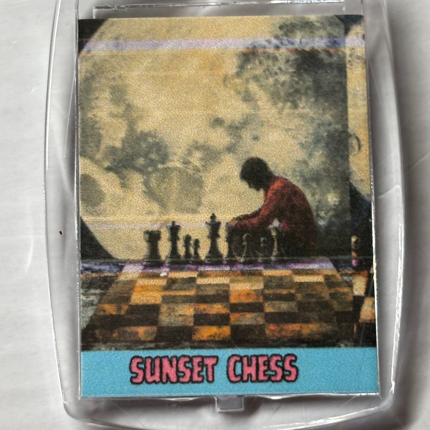 Lonely Game - Chess  Photo Keychain