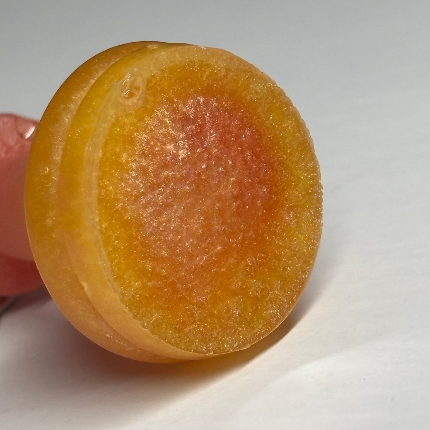 Peach Pink King - Handmade Resin Keychain