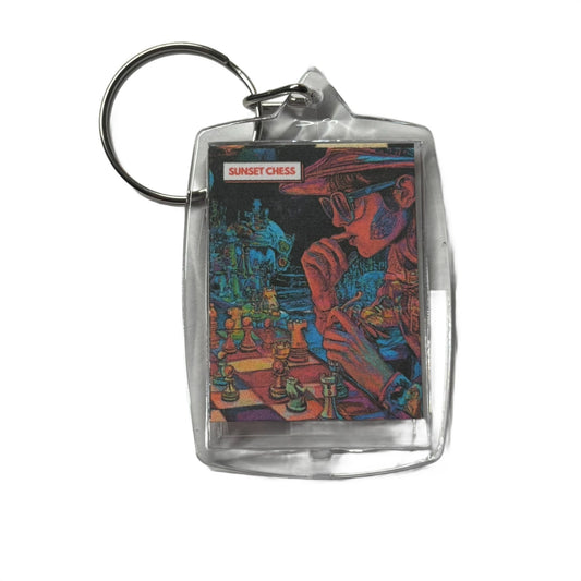 Late Games - Chess  Photo Keychain