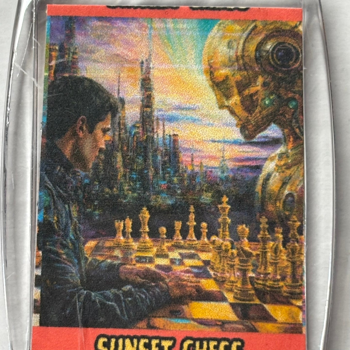 Futures City - Chess  Photo Keychain