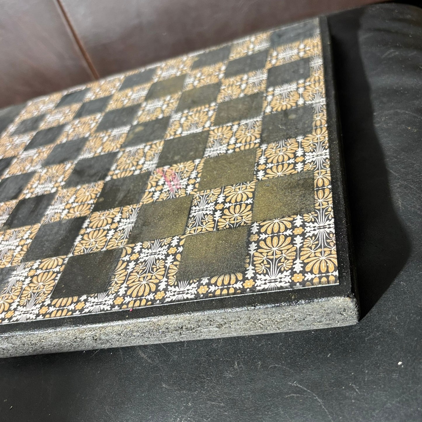 Classic Golden Black - Scrapbook Chess Board