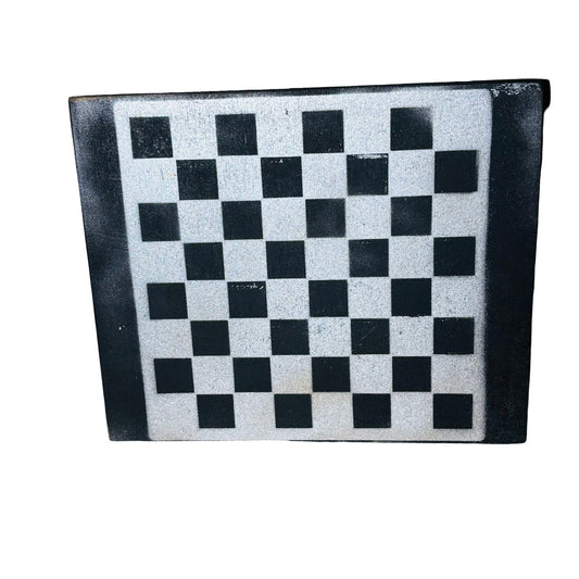 Gray & Black - Painted Chess Board