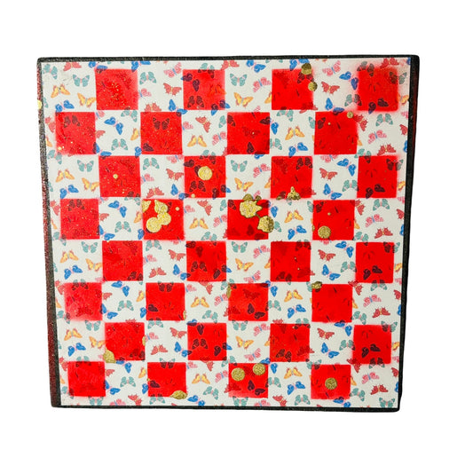 Colorful Rainbows - Scrapbook Chess Board