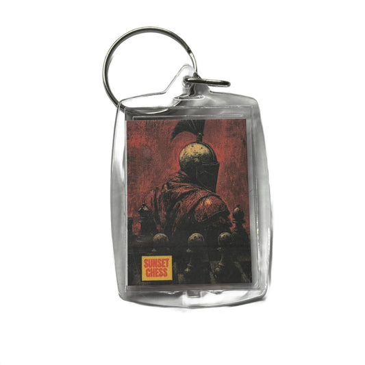 Red Spartan - Chess  Photo Keychain