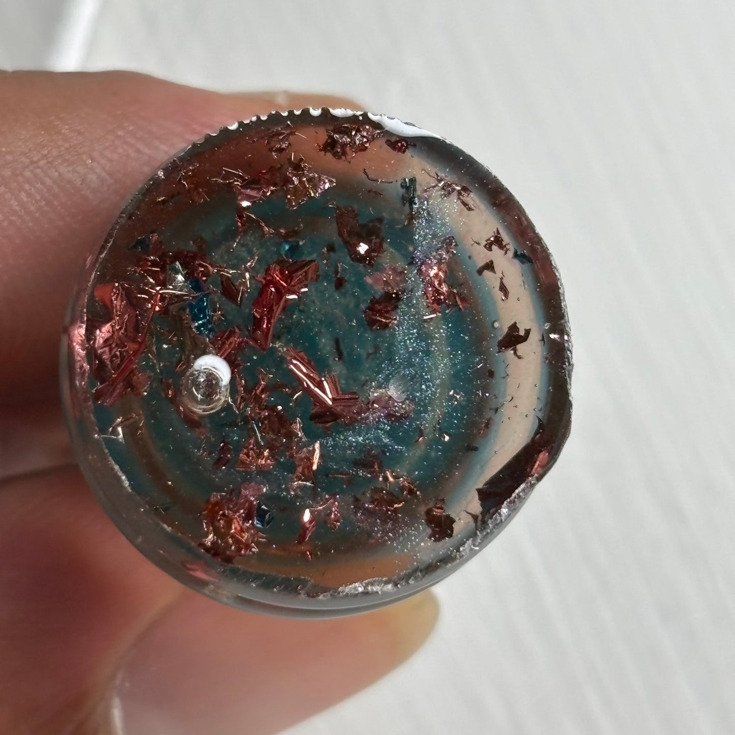 Blue Royal Pawn - Handmade Resin Chess Necklace