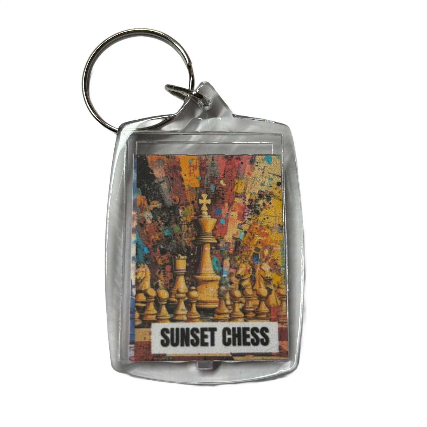 Royalty - Chess  Photo Keychain