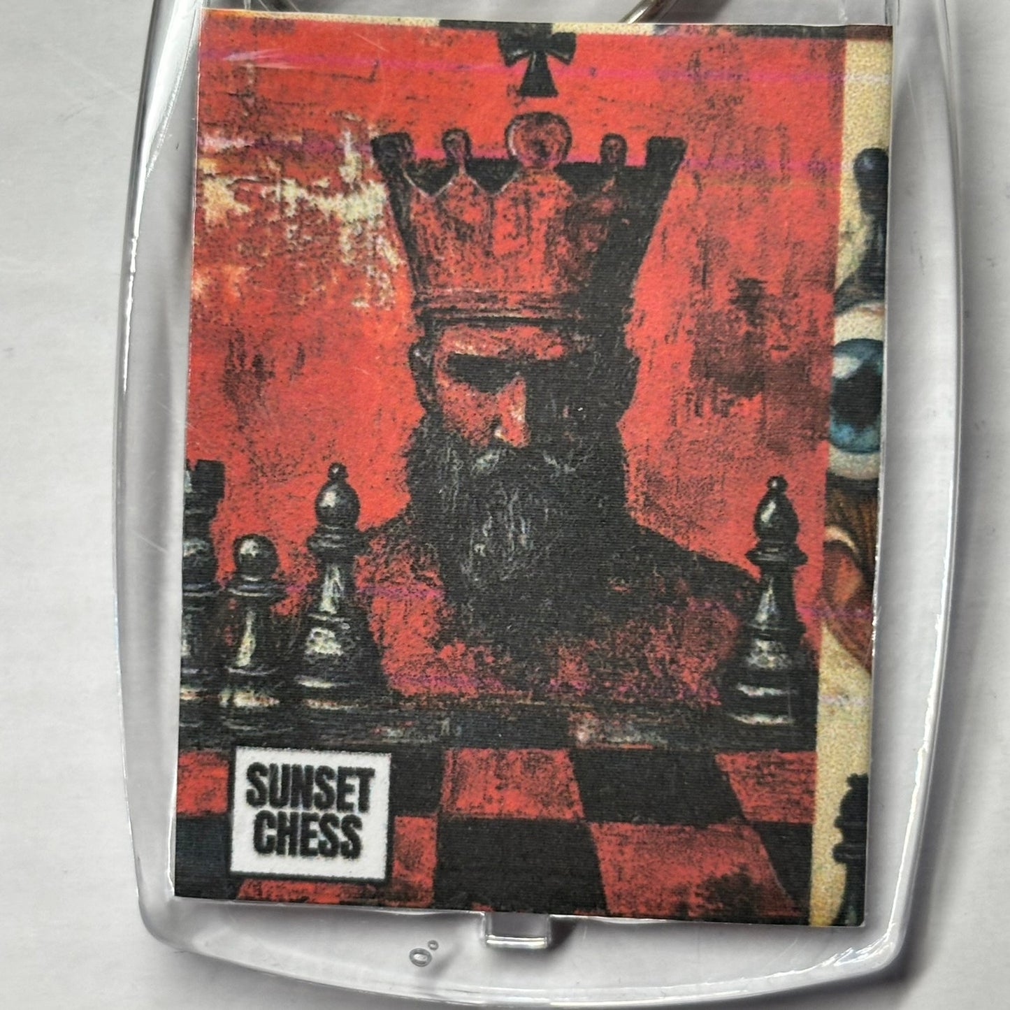 Red King - Chess  Photo Keychain