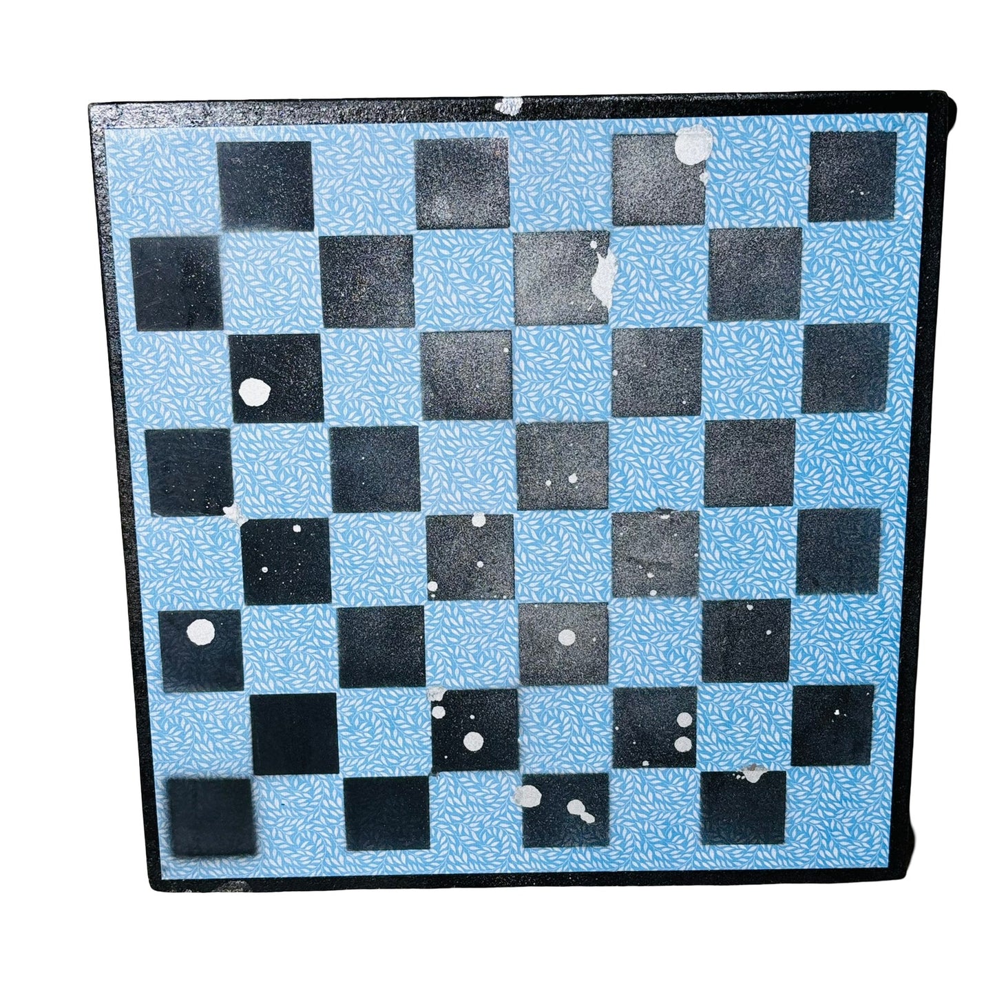 Simple Blue - Scrapbook Chess Board