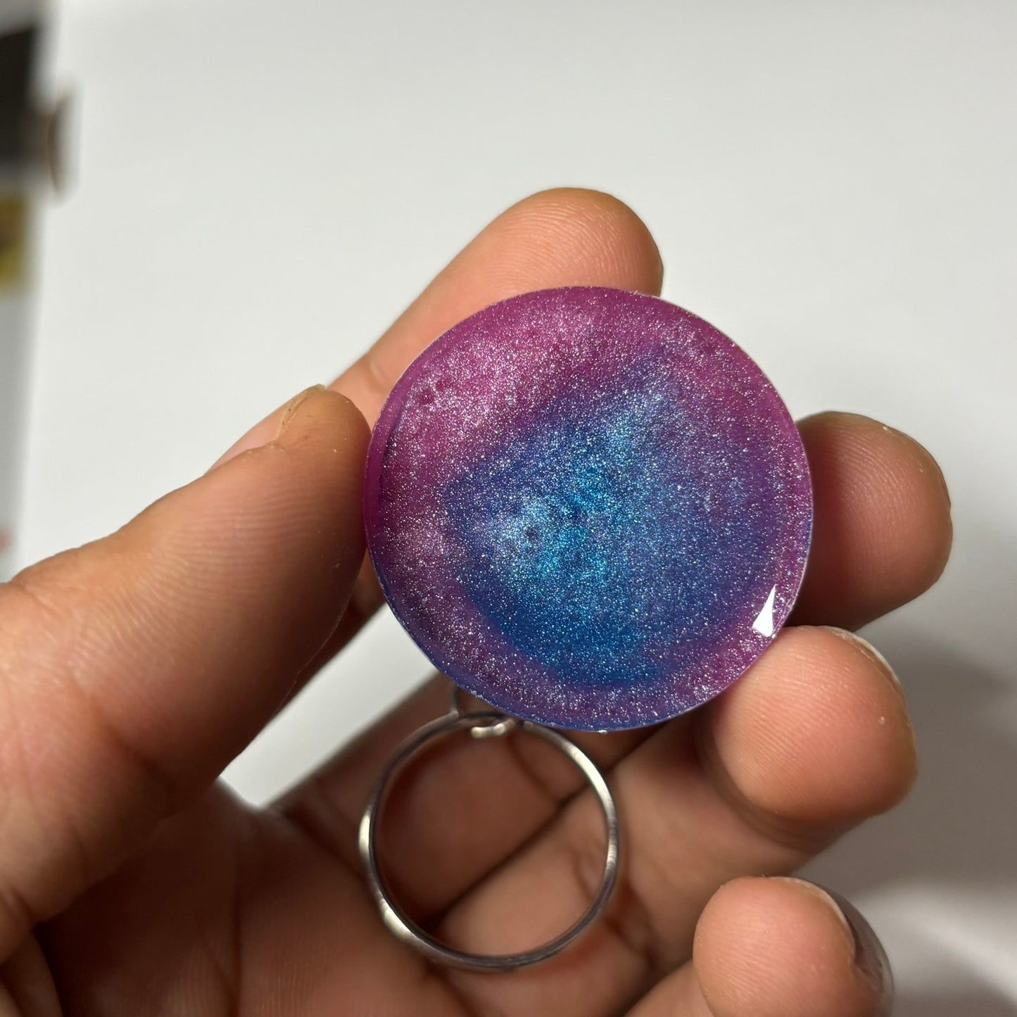 Pop Blue Pawn - Handmade Resin Keychain - Large Edition