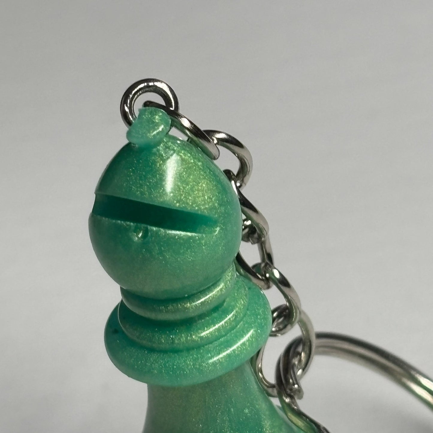 Green Bishop - Handmade Resin Keychain