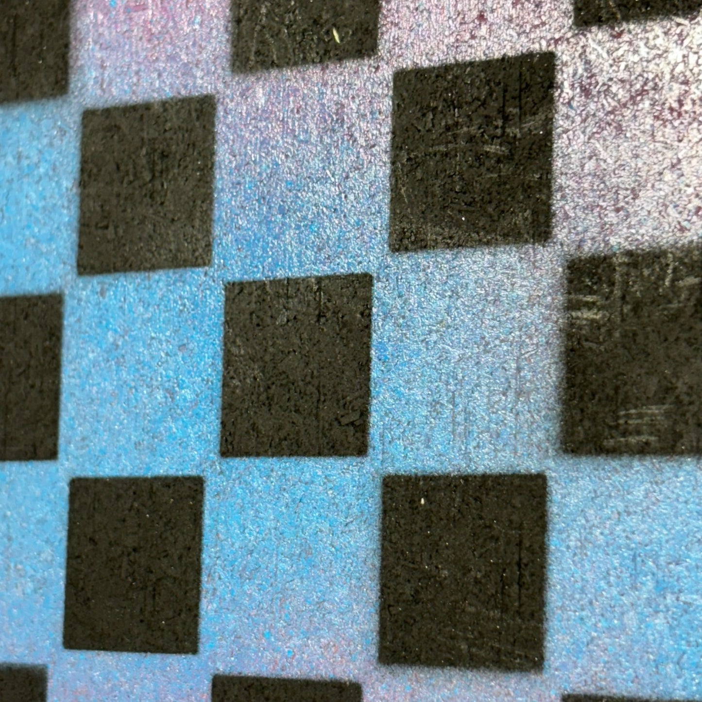 Purple Space Mesh - Painted Chess Board