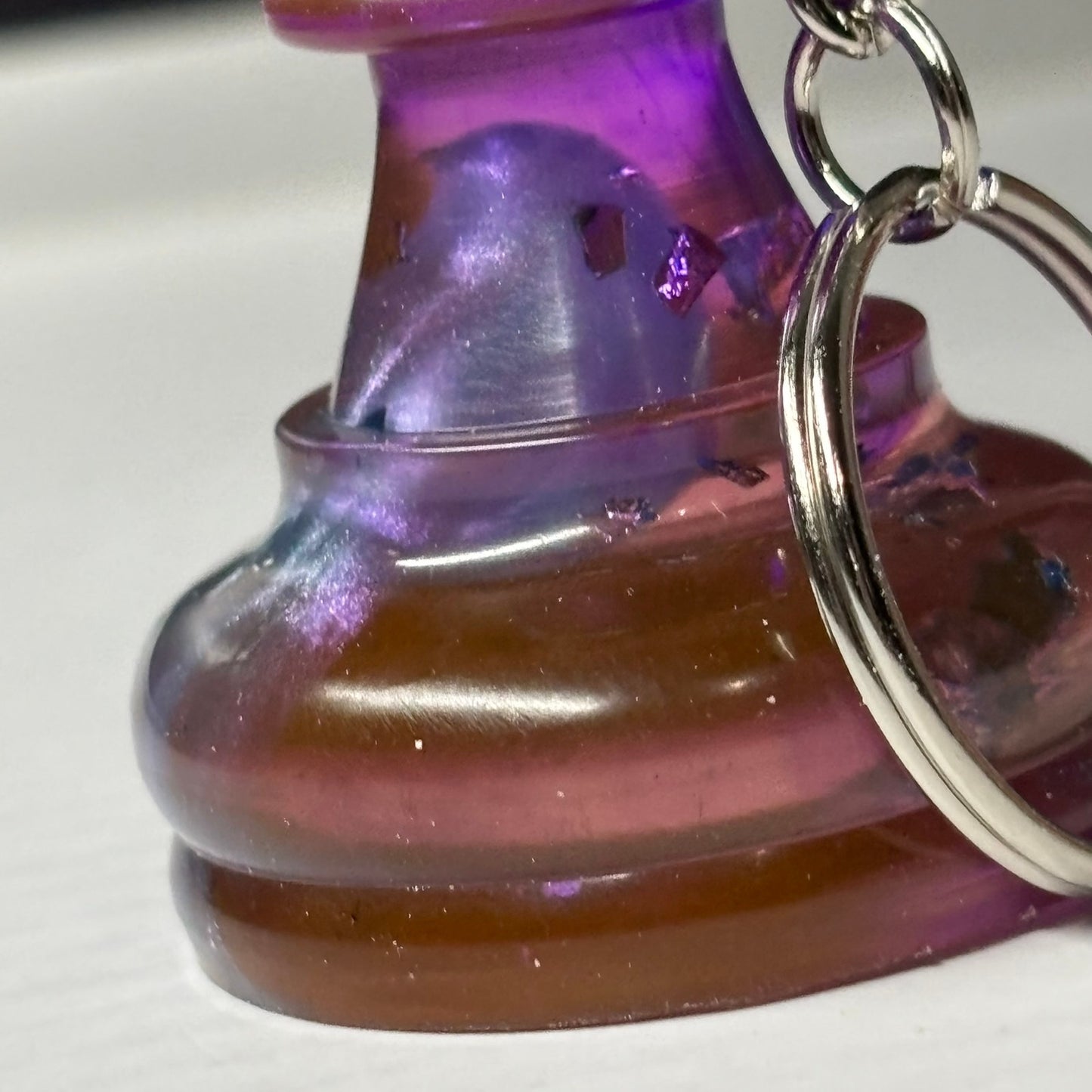 Purple Enmeshment Pawn - Handmade Resin Keychain - Large Edition