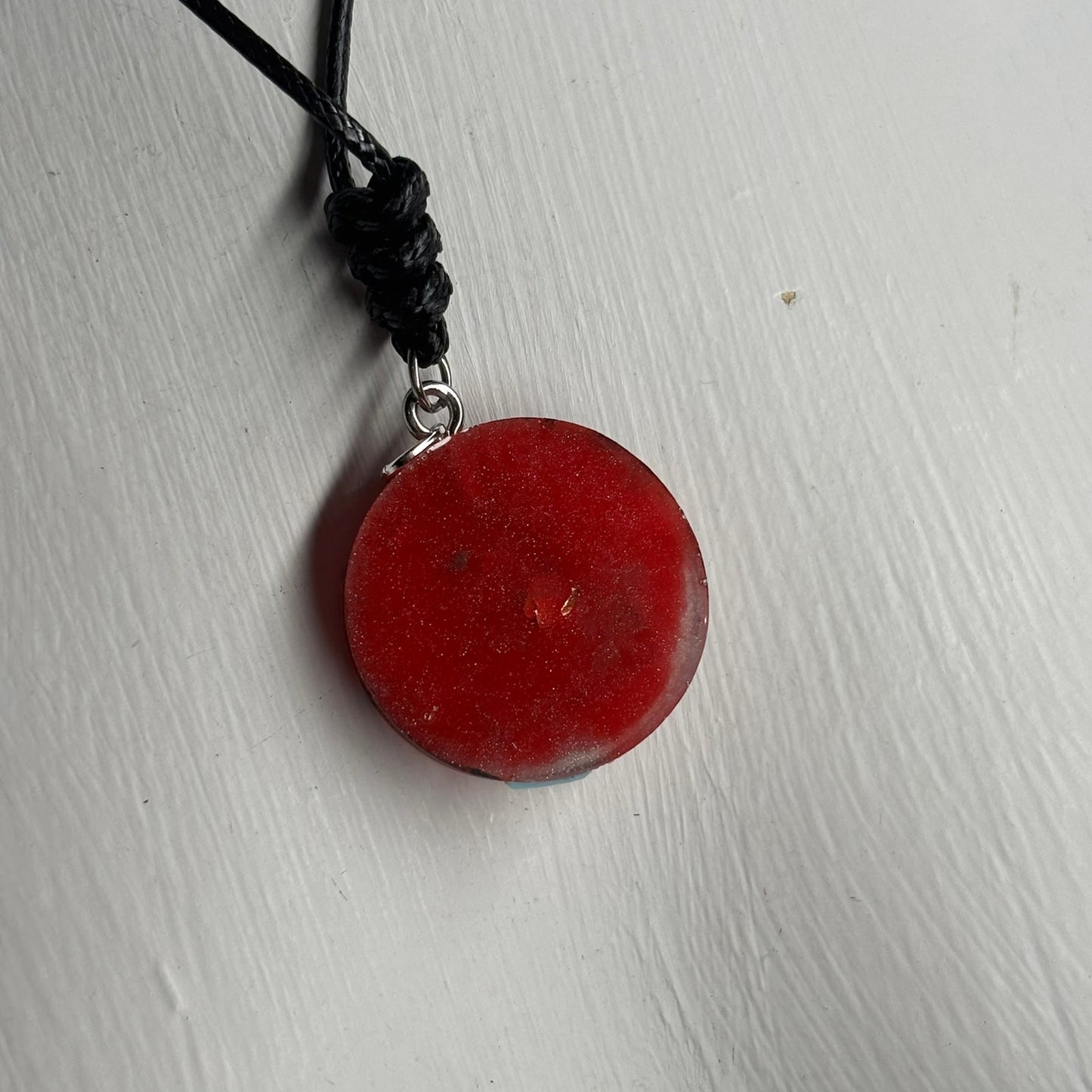 Dark Red Pawn - Handmade Resin Chess Necklace