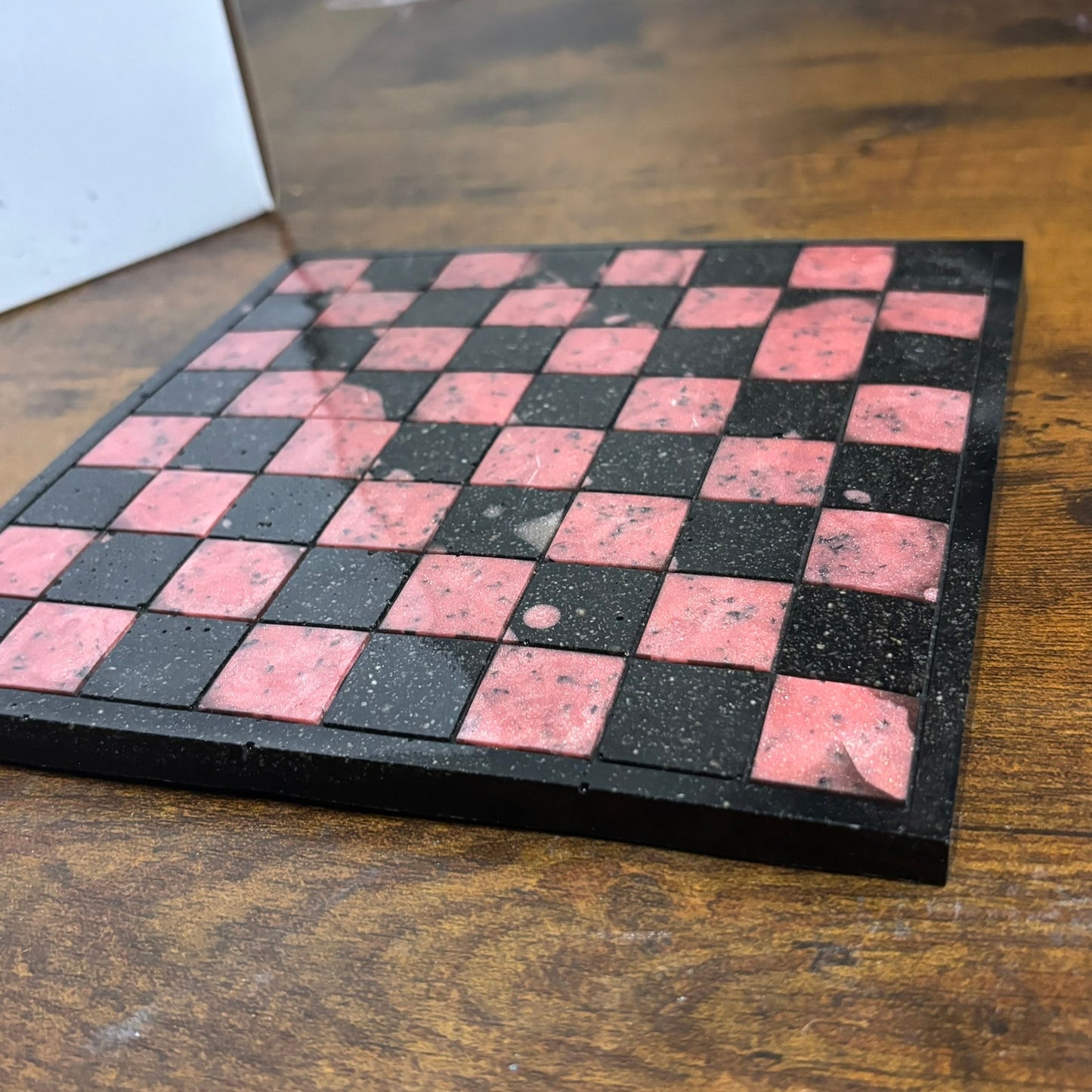 Pink & Black - Resin Chess Board