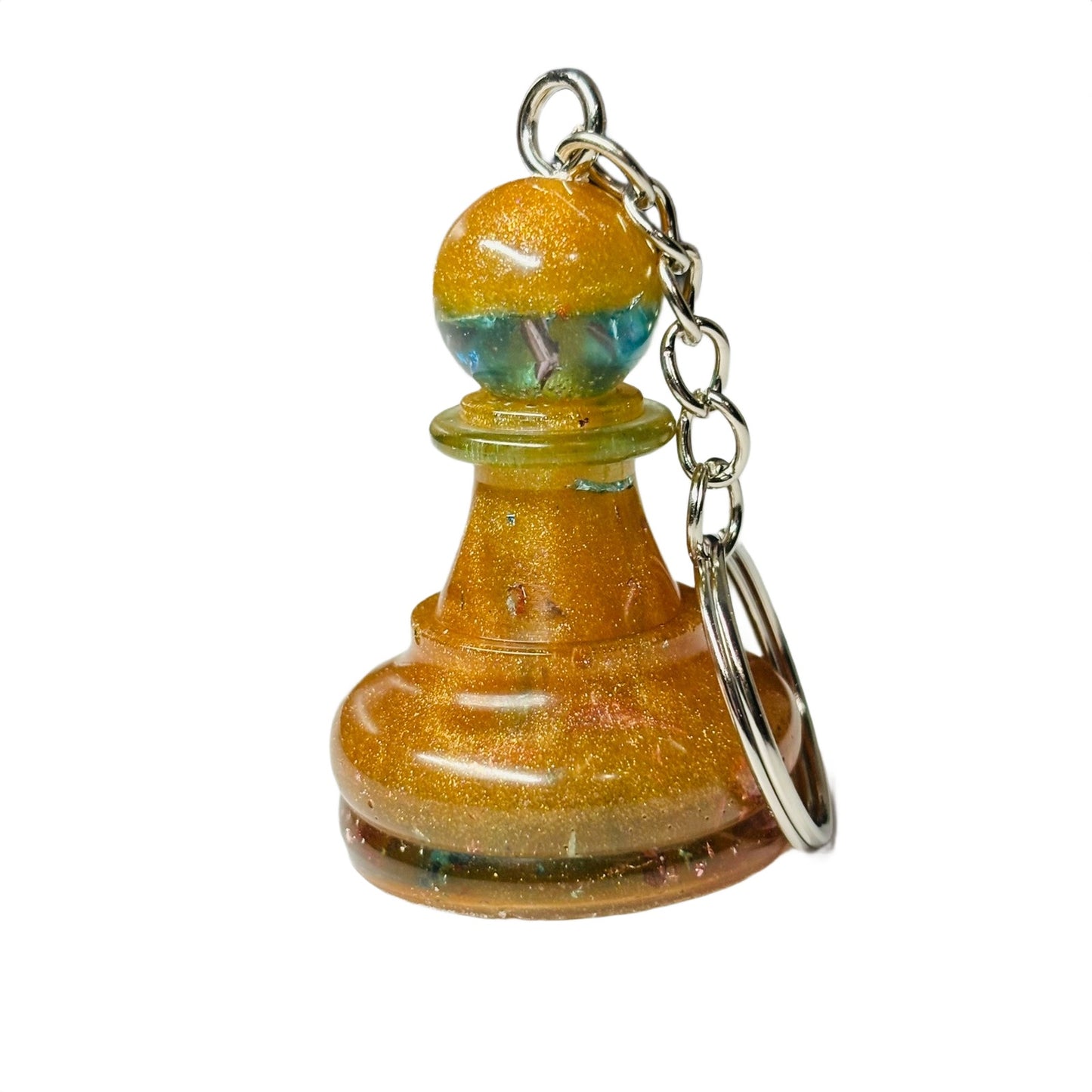 Beach Vibes Pawn - Handmade Resin Keychain - Large Edition