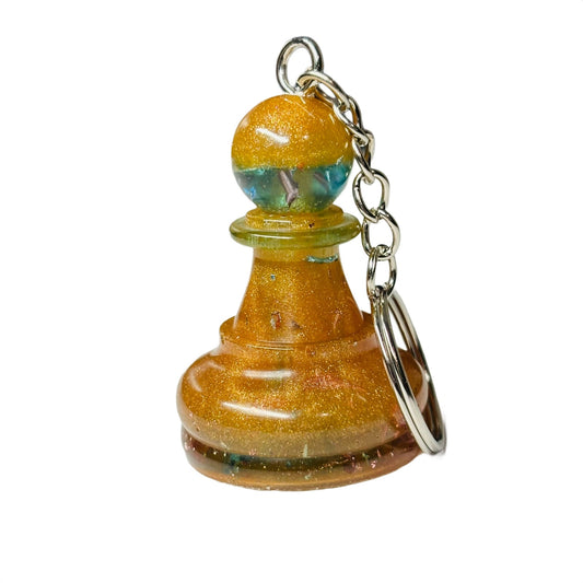 Beach Vibes Pawn - Handmade Resin Keychain - Large Edition