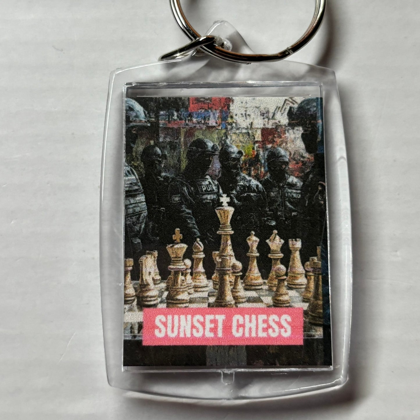 The Group - Chess  Photo Keychain