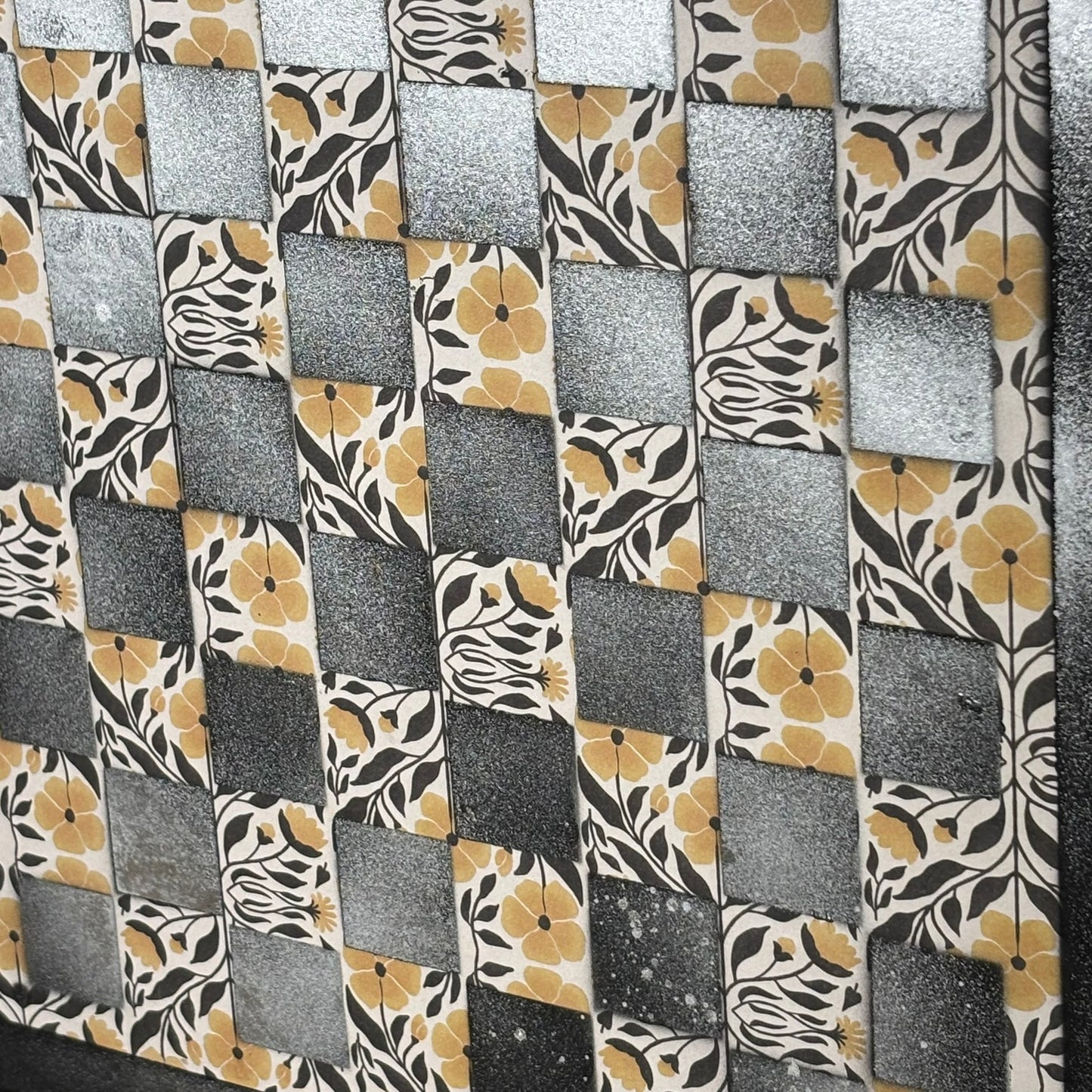 Vintage White Haze - Scrapbook Chess Board