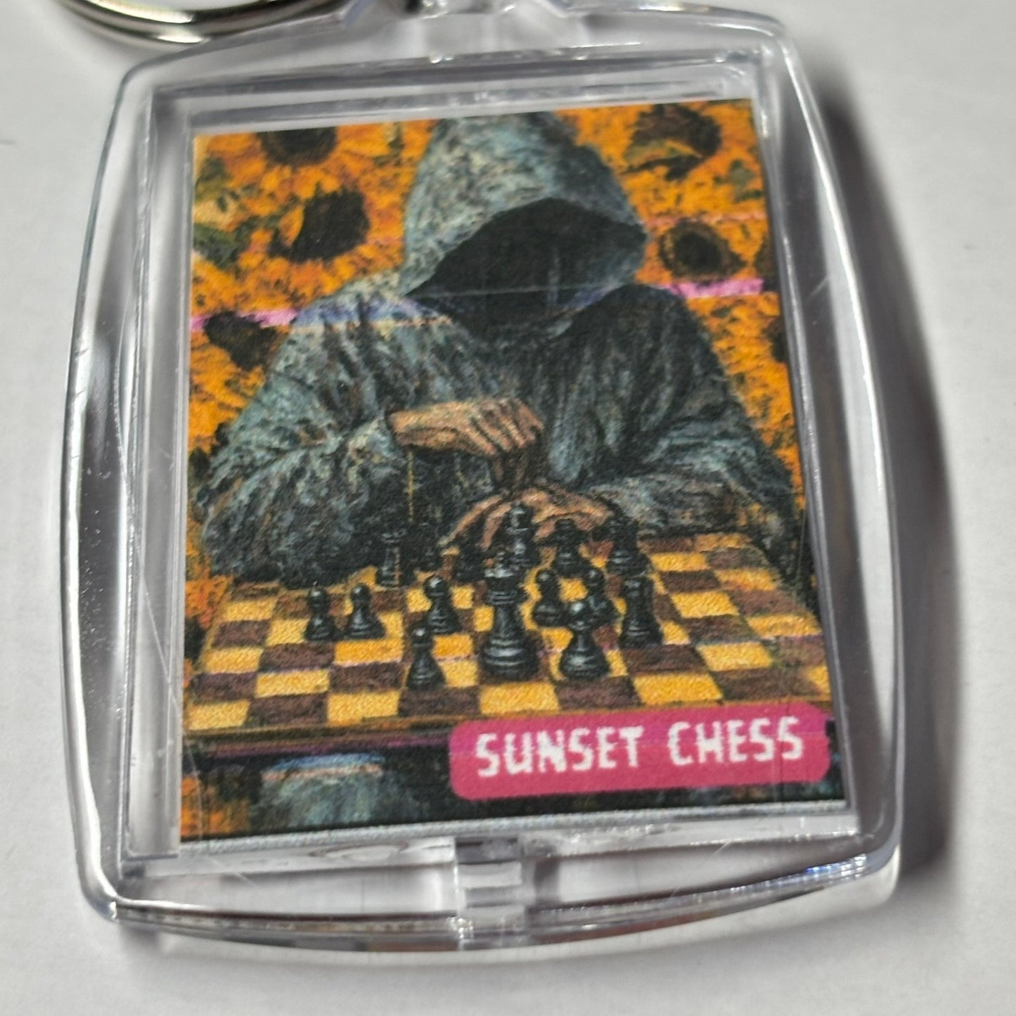 Hoodie Man - Chess  Photo Keychain