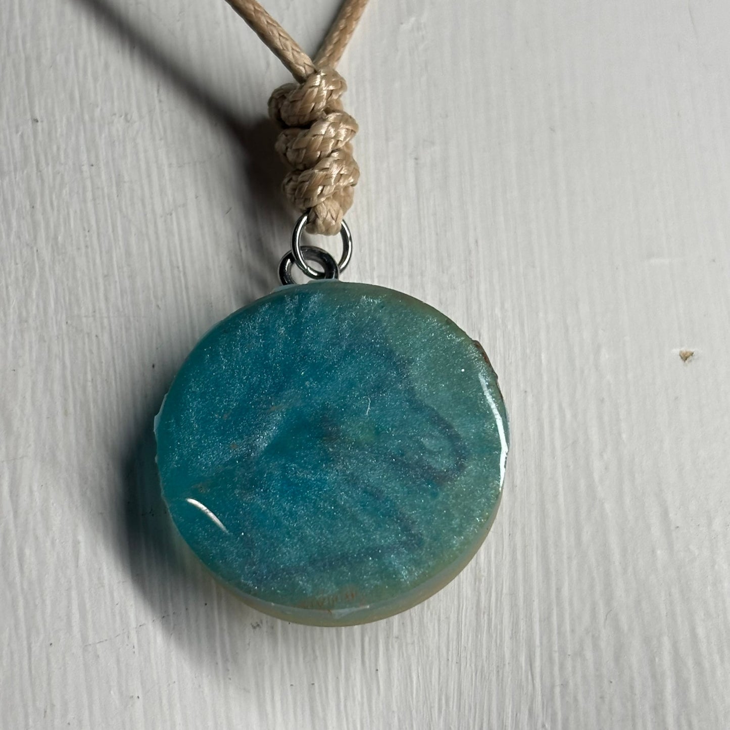 Beach Vibes Knight - Handmade Resin Chess Necklace