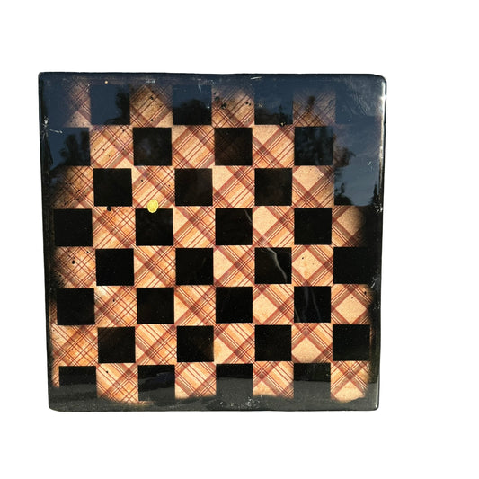 Vintage Pattern - Resin Coated Chess Board