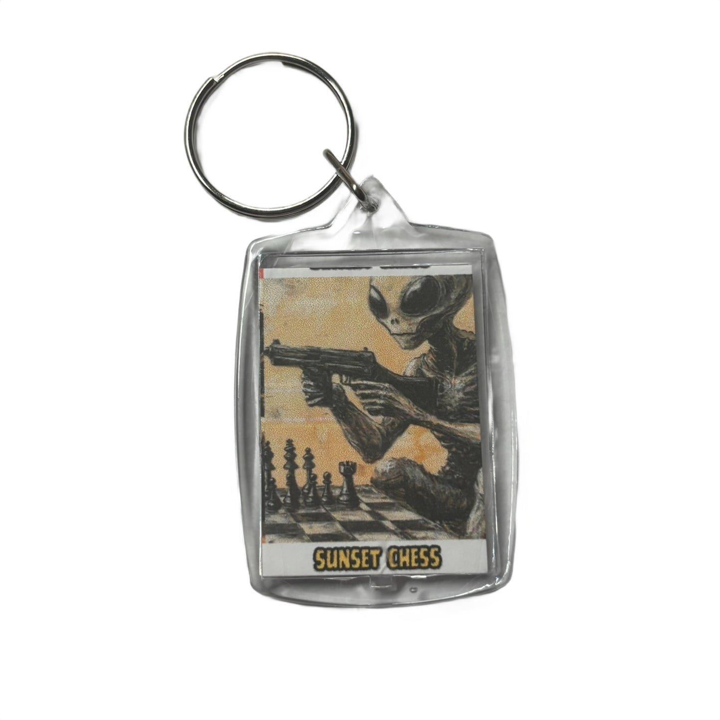 Alien Soldier - Chess  Photo Keychain