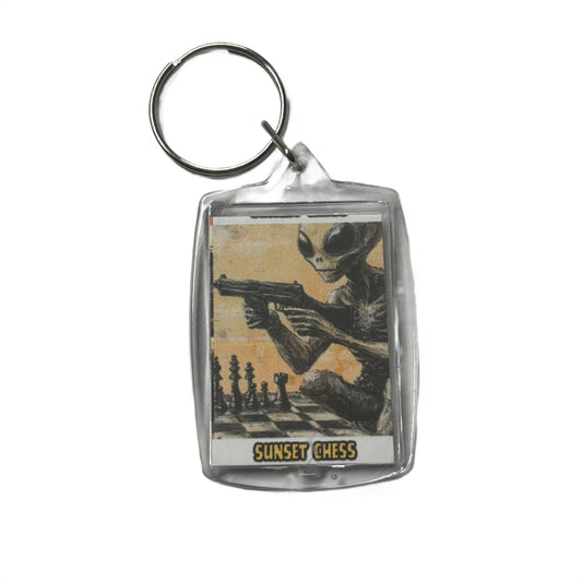 Alien Soldier - Chess  Photo Keychain