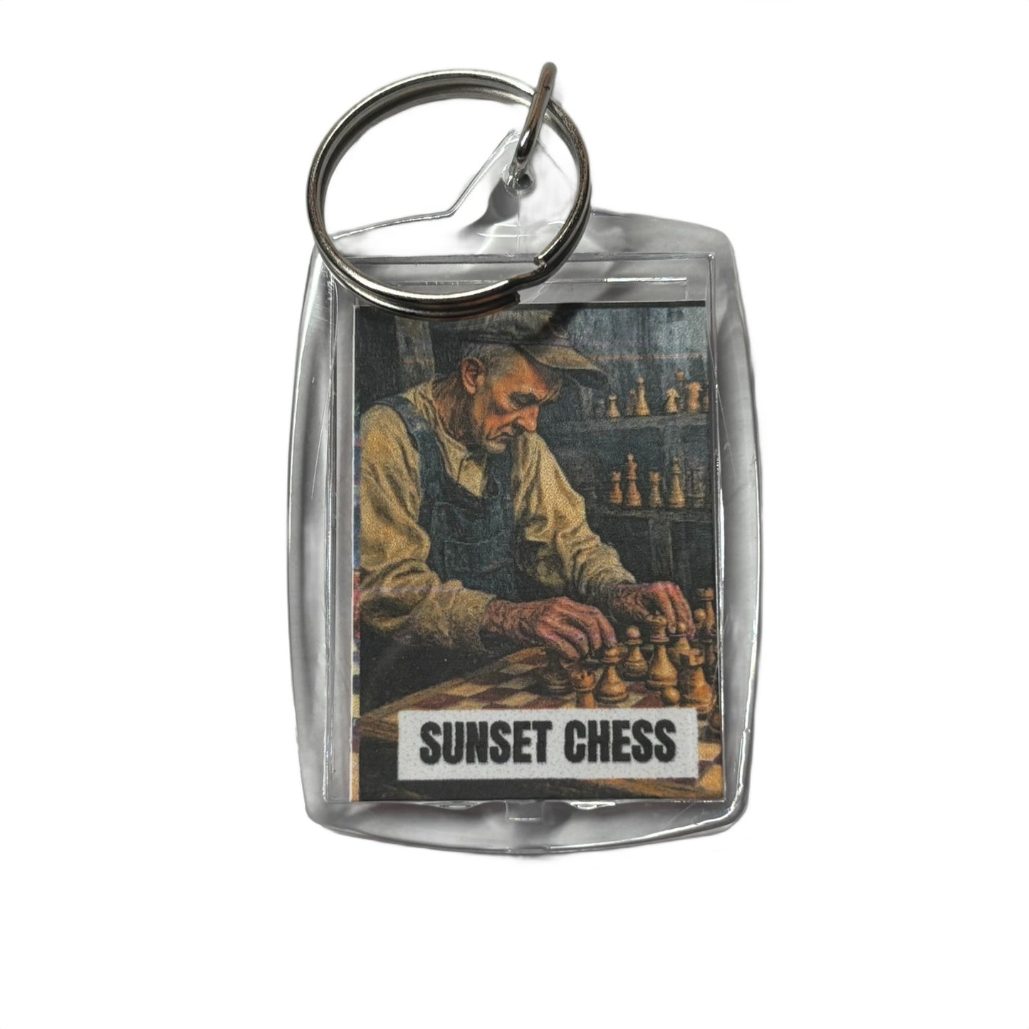 Hard Worker - Chess  Photo Keychain
