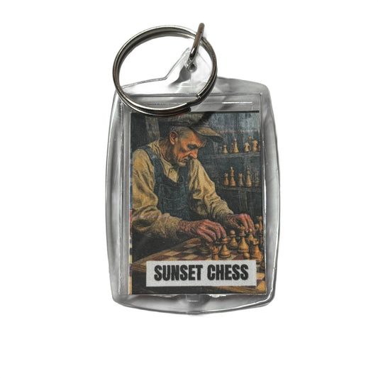 Hard Worker - Chess  Photo Keychain