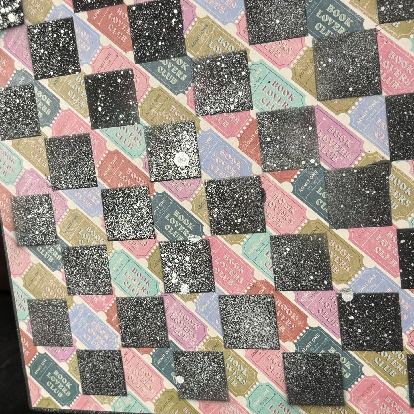 Colorful Tickets - Scrapbook Chess Board