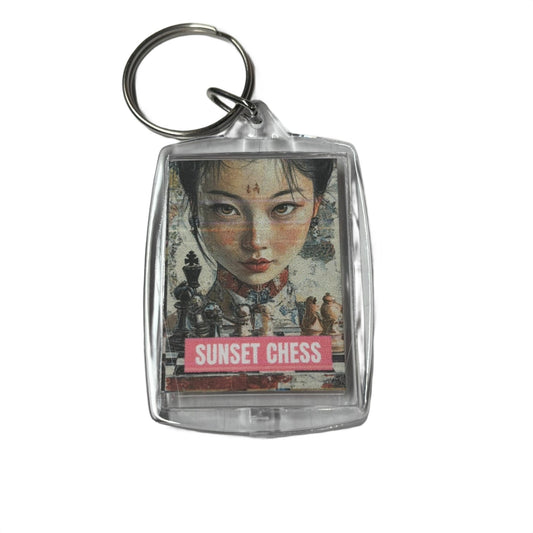 Asian Play - Chess  Photo Keychain