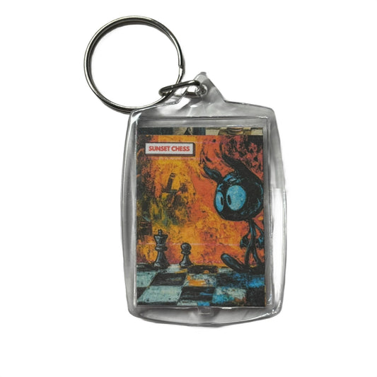 Fiery Walk - Chess  Photo Keychain
