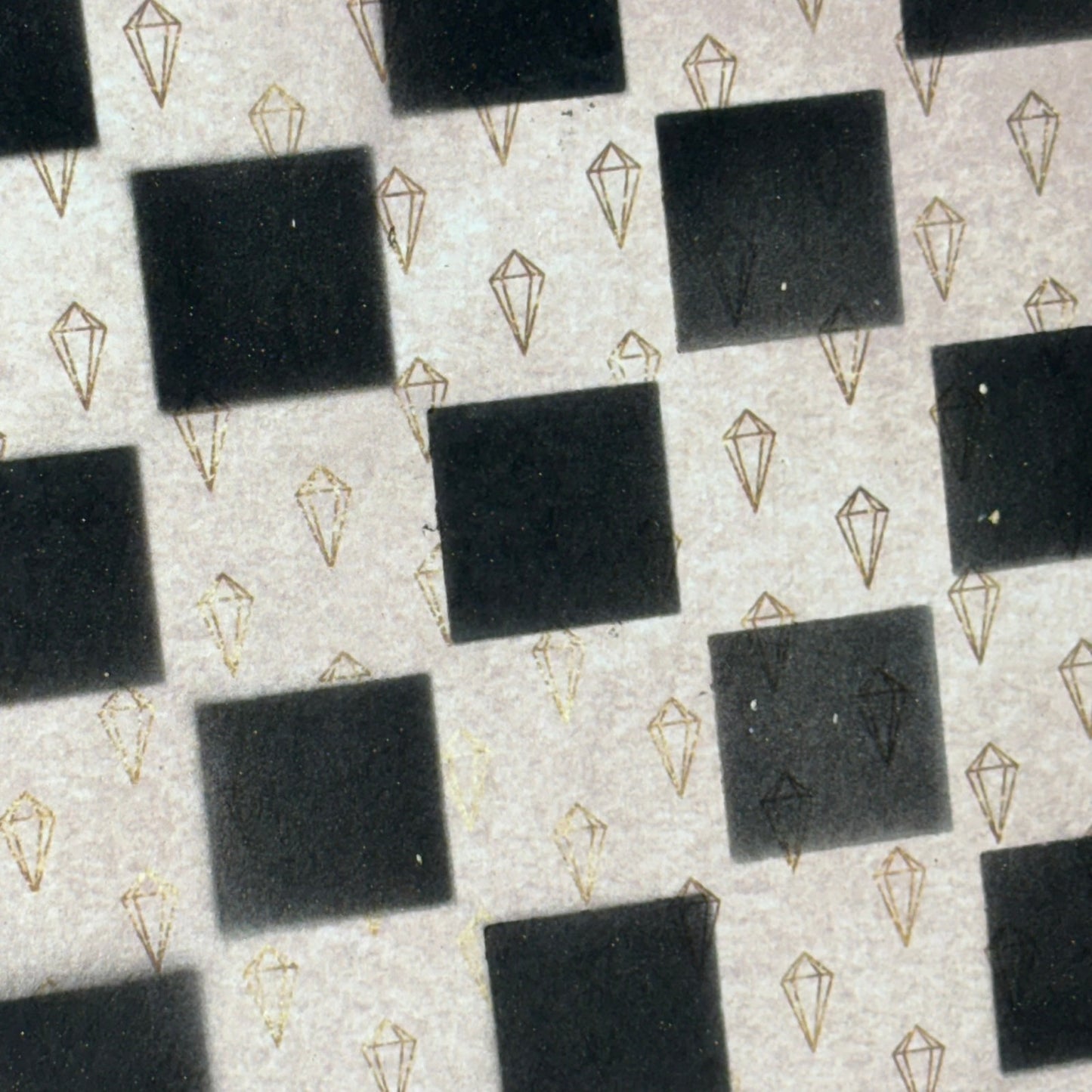 Cream Black - Scrapbook Chess Board