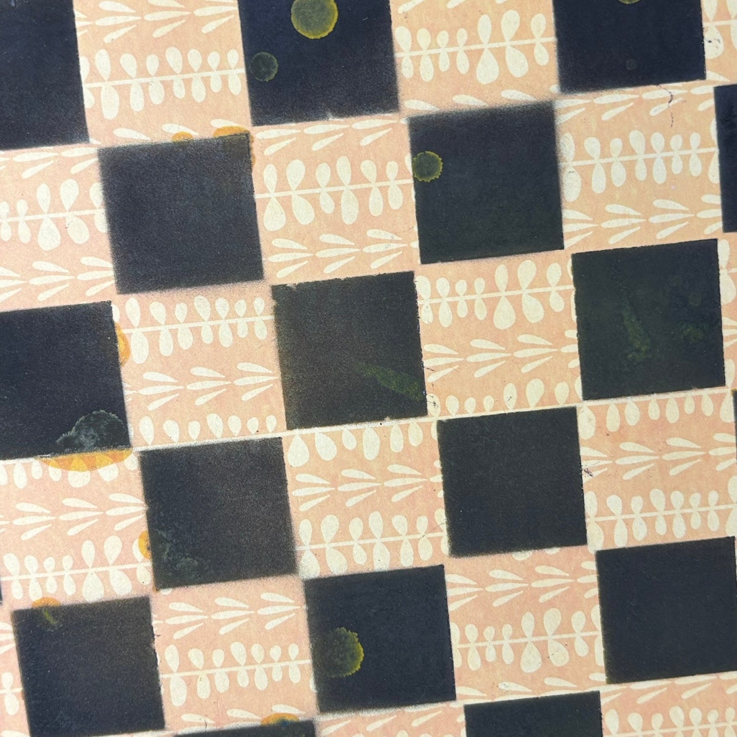 Lush Yellow - Scrapbook Chess Board