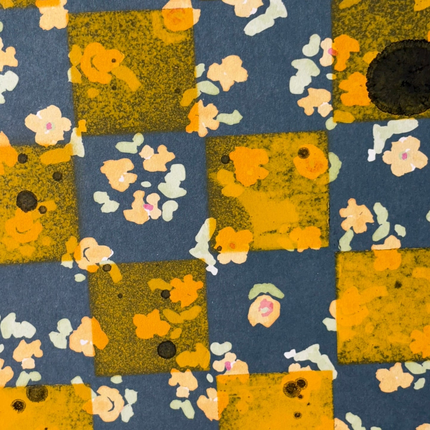 Sunflower Blue - Scrapbook Chess Board